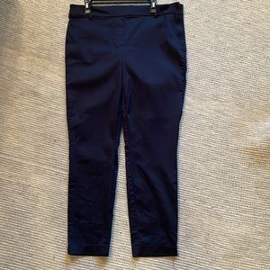 H&M stretchy navy blue dress pants, 16